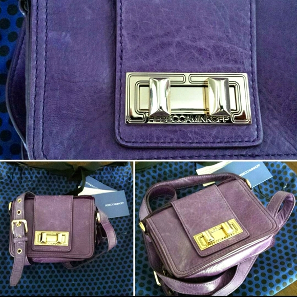 Rebecca Minkoff Small Purple Crossbody Bag - Picture 2 of 2